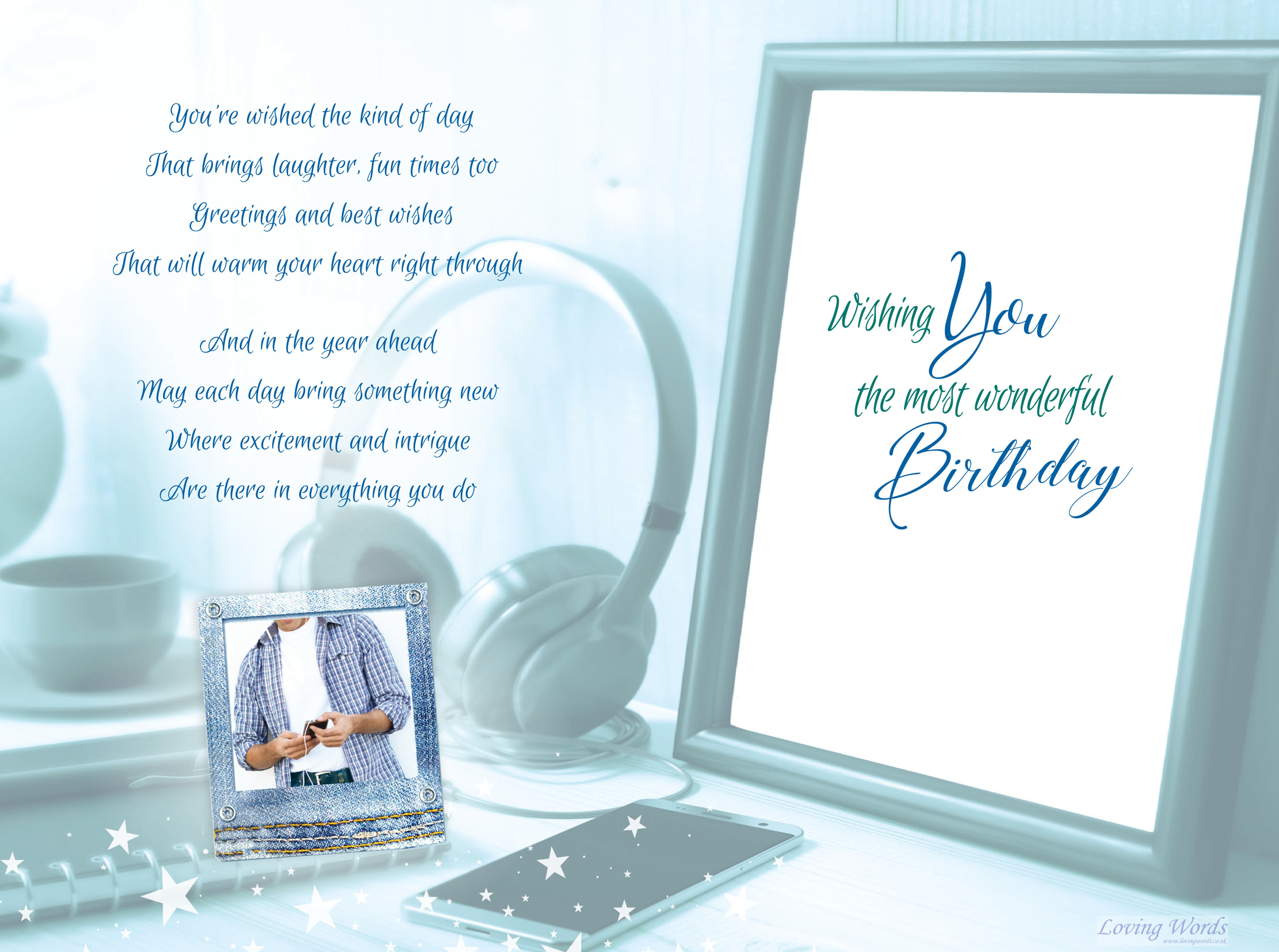 For you on your Birthday (Male) | Greeting Cards by Loving Words