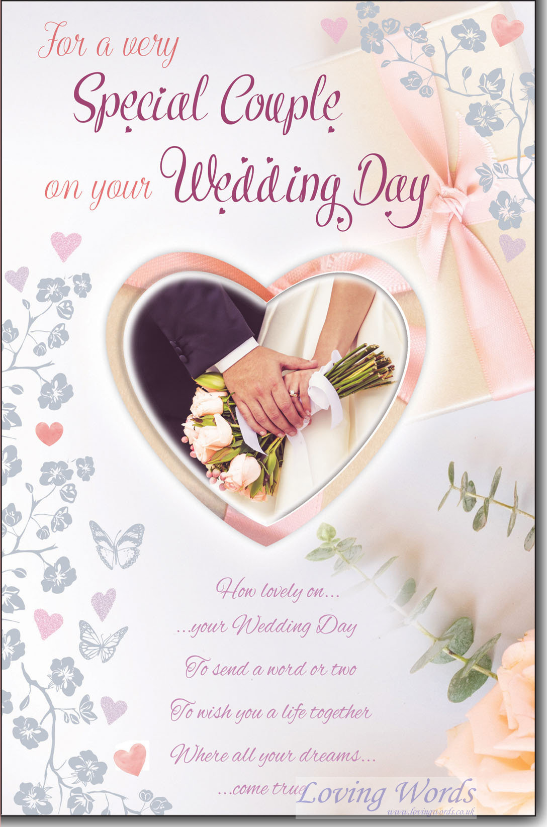 Special Couple Wedding Day Greeting Cards By Loving Words