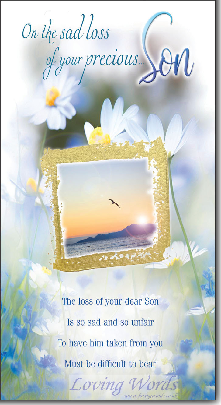 Sad Loss Of Son | Greeting Cards by Loving Words
