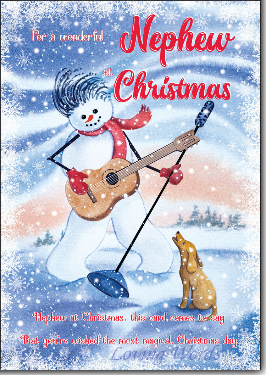 Wonderful Nephew at Christmas | Greeting Cards by Loving Words