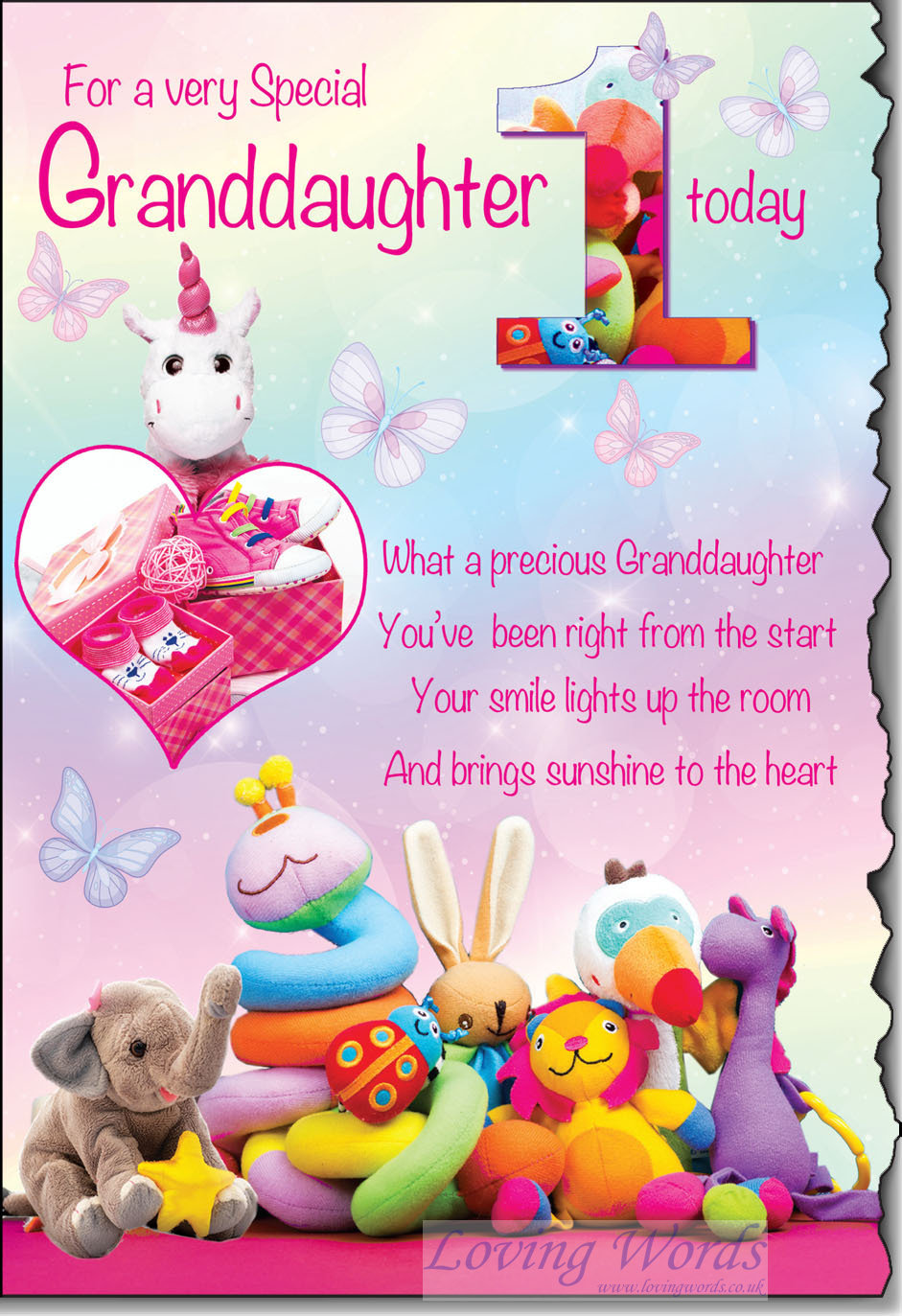 Granddaughter 1st Birthday | Greeting Cards by Loving Words