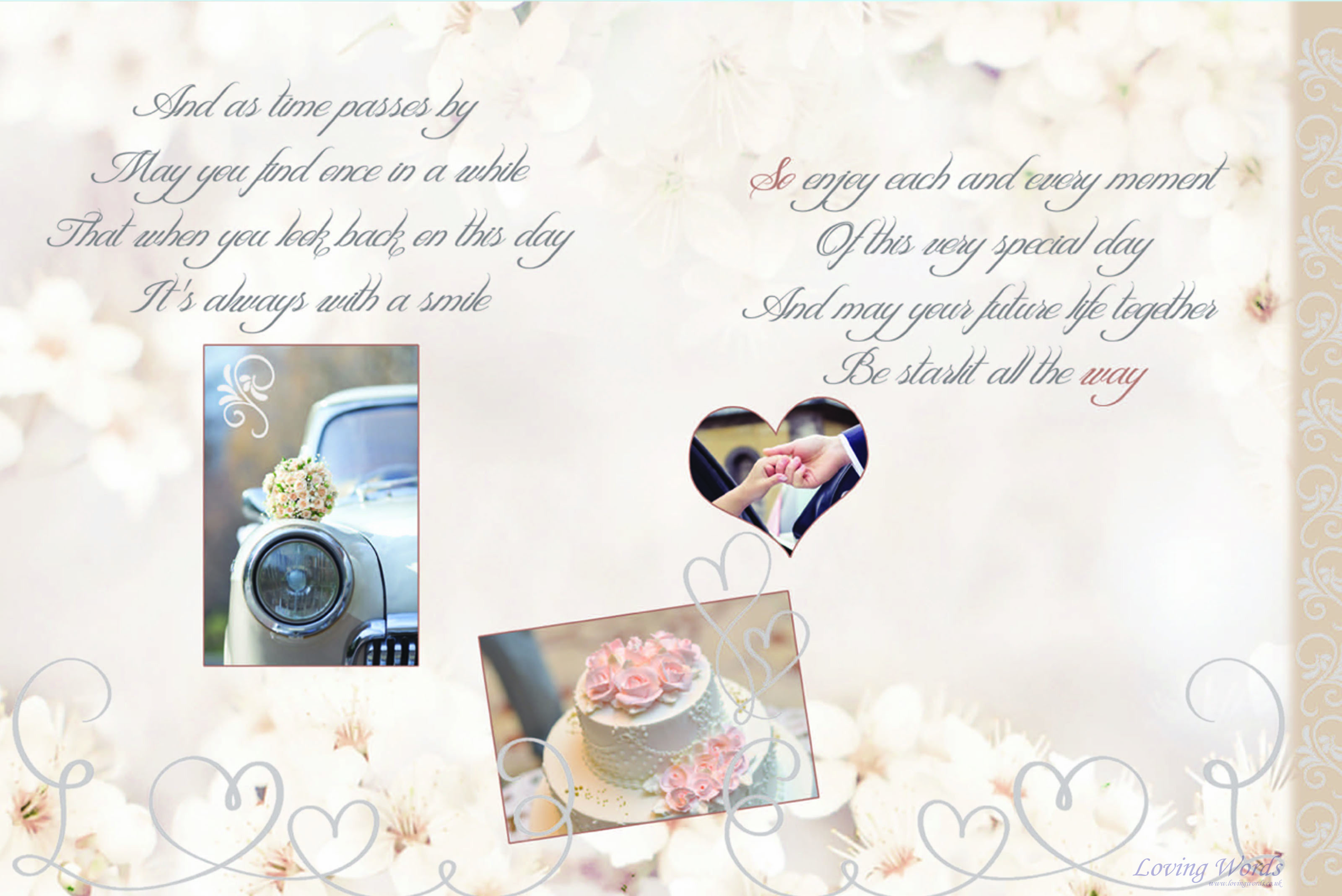 Lovely Couple Wedding Day Greeting Cards By Loving Words