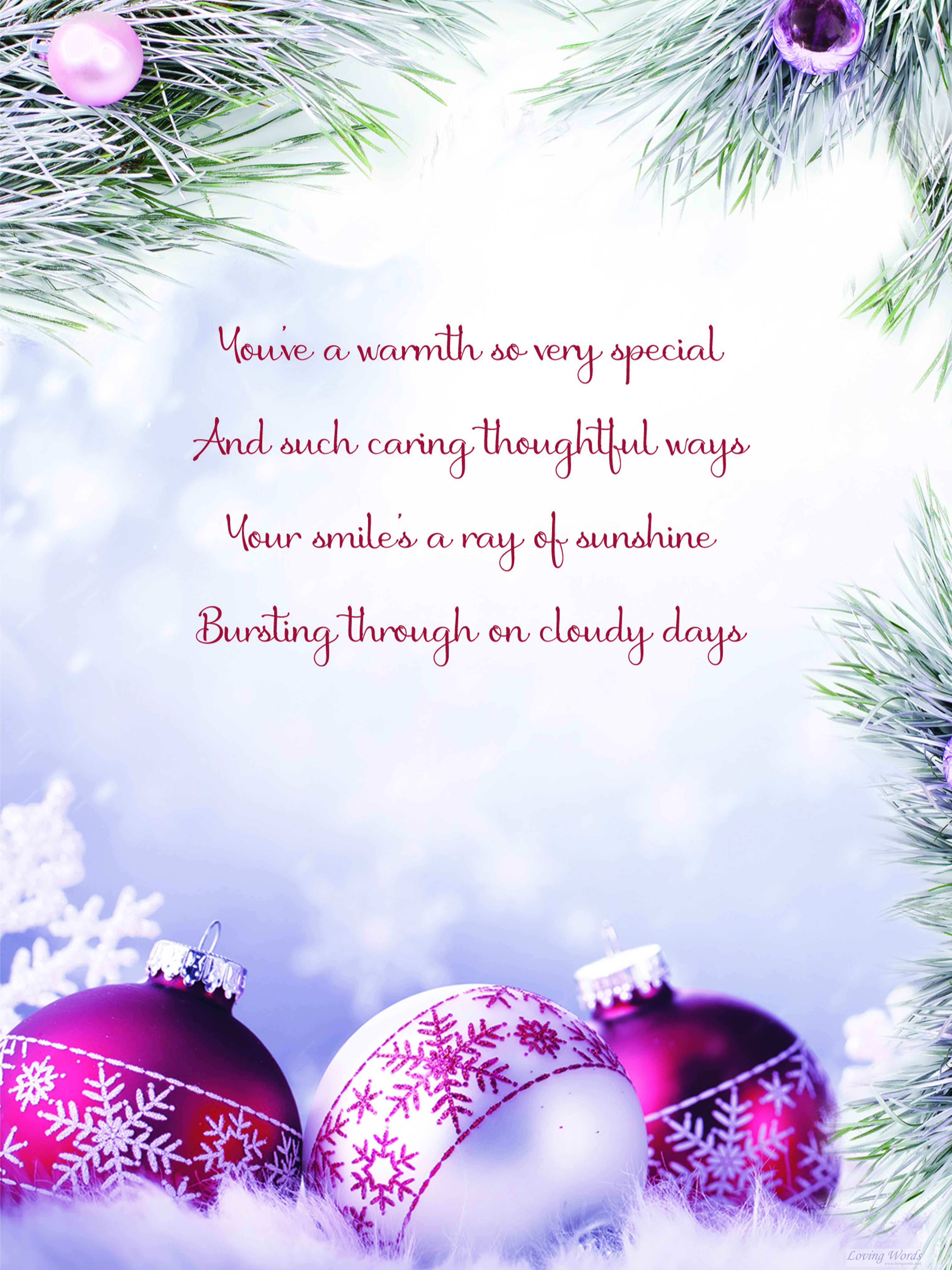Daughter at Christmas | Greeting Cards by Loving Words