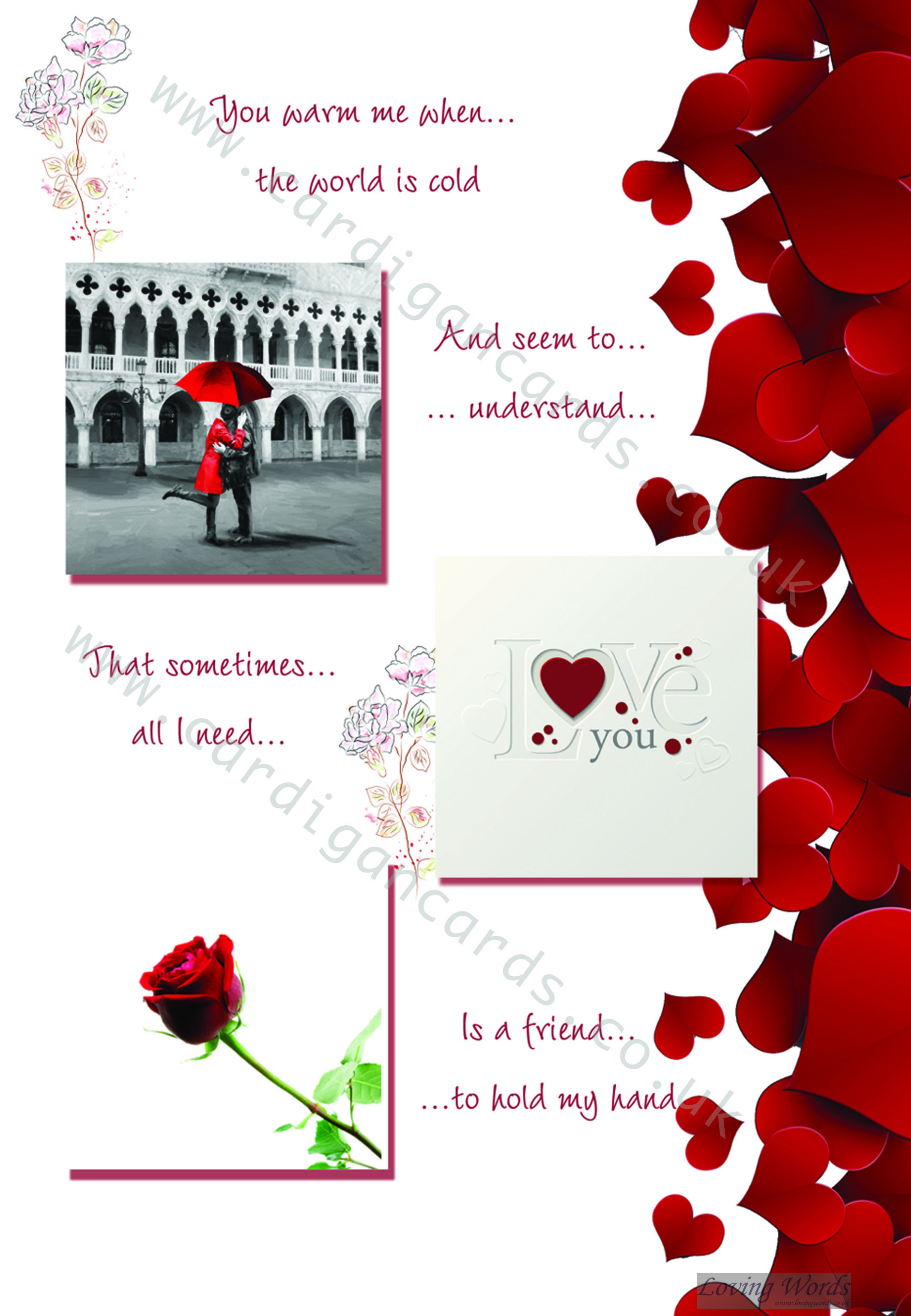 Valentine s day card stock vector. illustration of ambiance One I Love on Valentine's Day | Greeting Cards by Loving Words