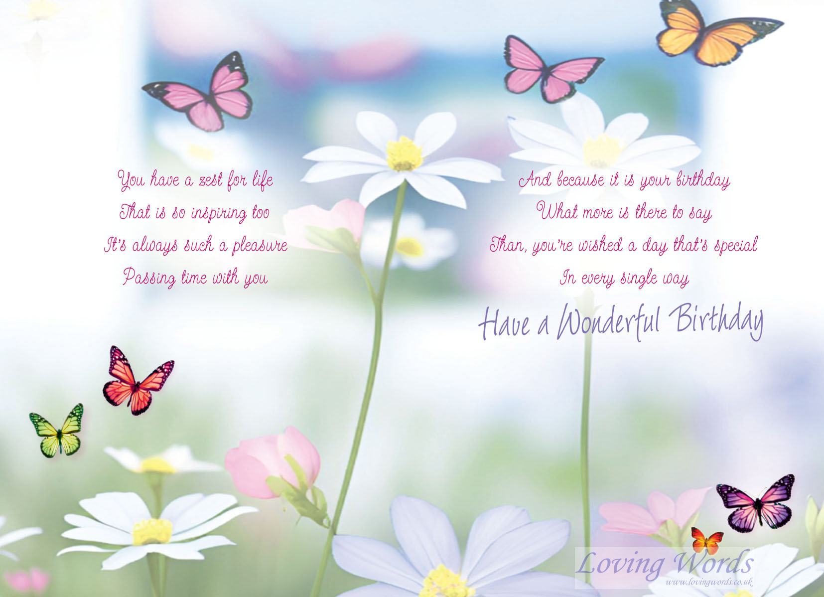 Especially for you on your Birthday | Greeting Cards by Loving Words