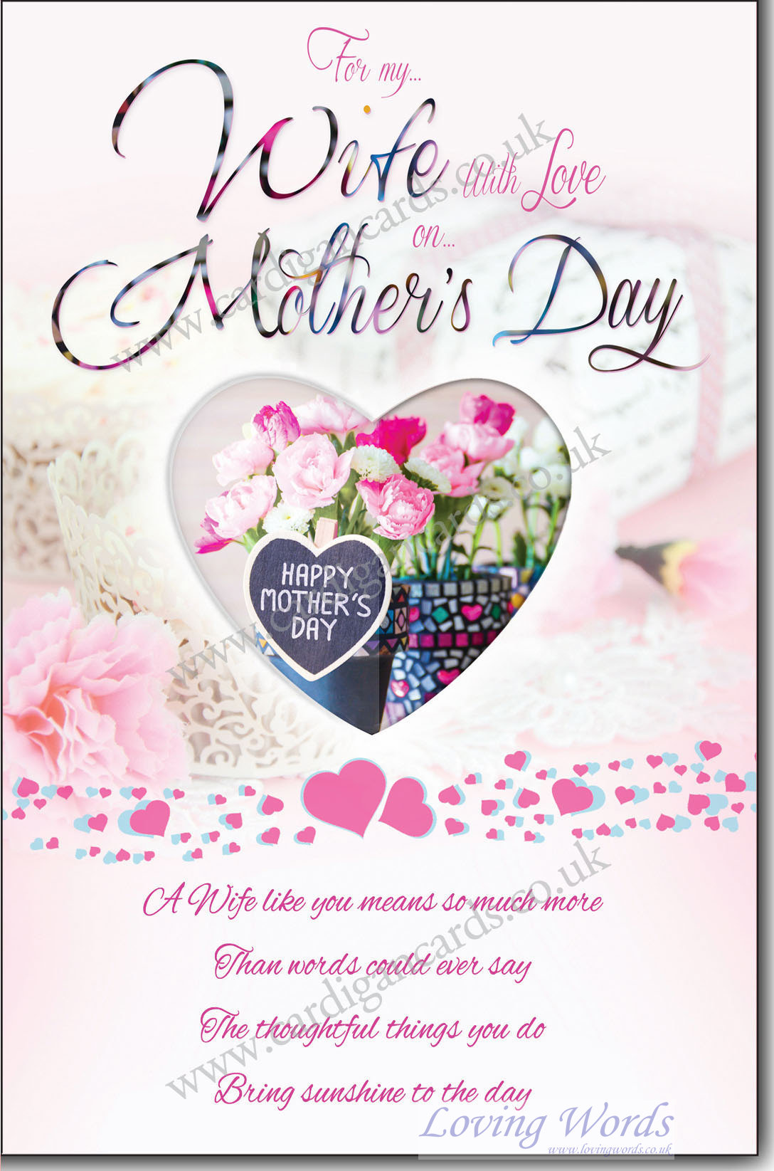 Printable Wife Mothers Day Cards