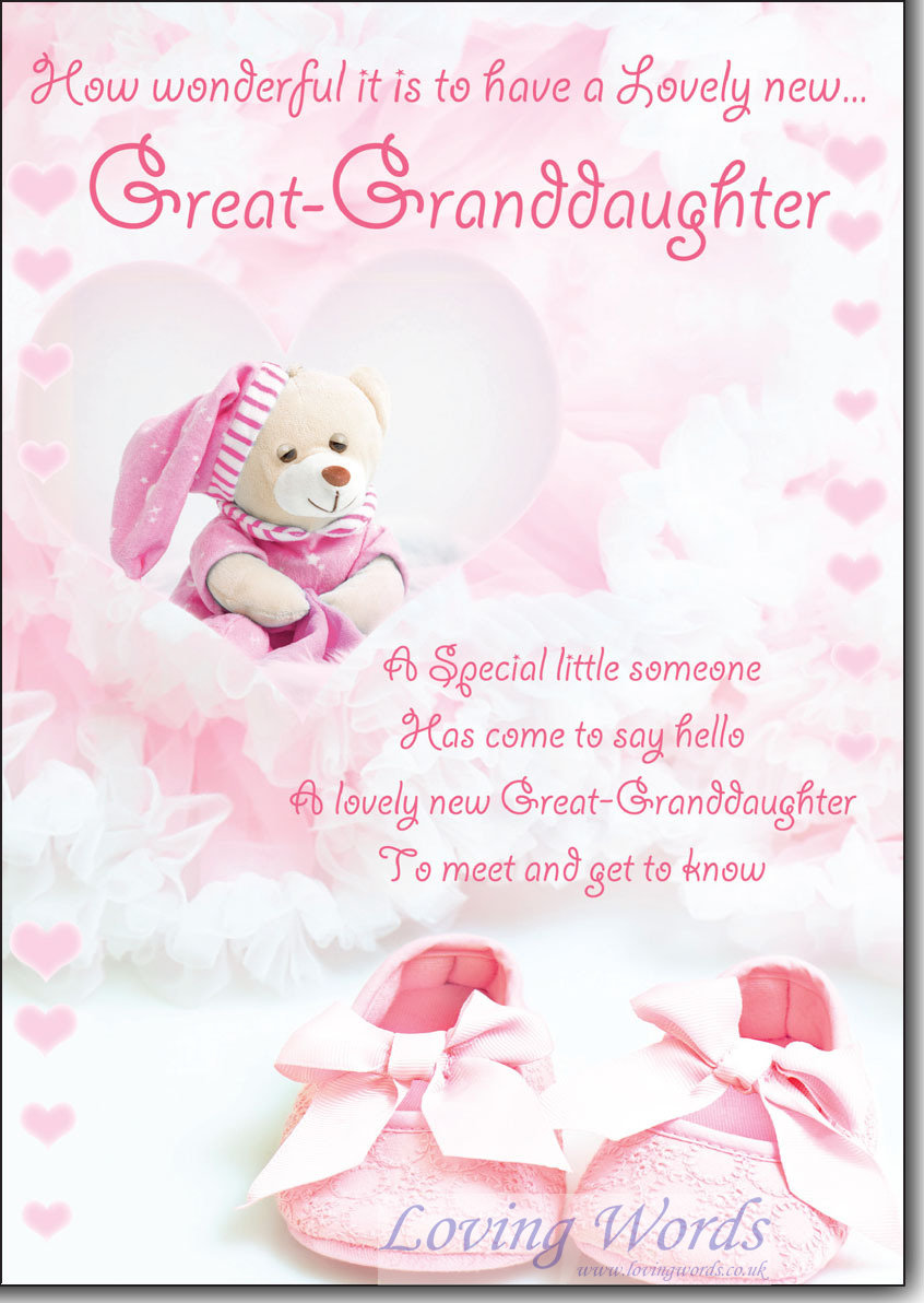 Great-Granddaughter Birth | Greeting Cards by Loving Words