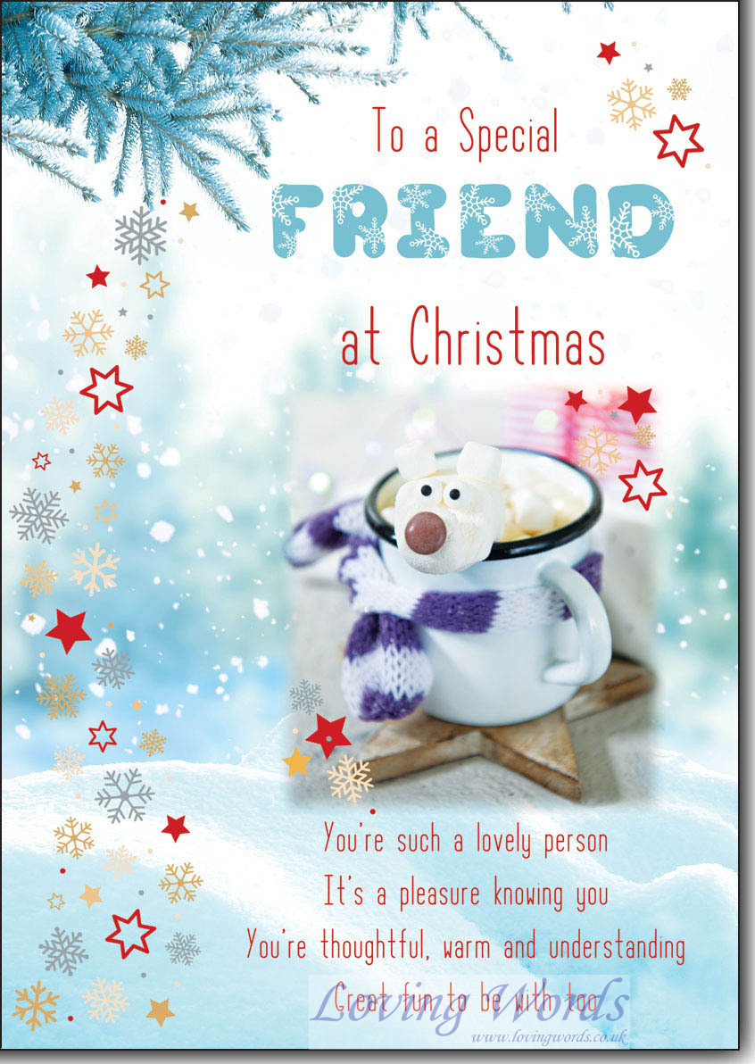 Especially for my Friend at Christmas  Greeting Cards by Loving Words