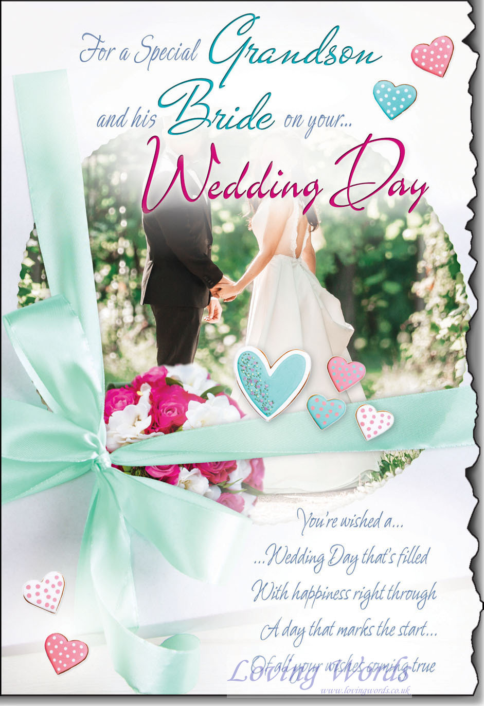 Wedding Day Grandson & Bride | Greeting Cards by Loving Words