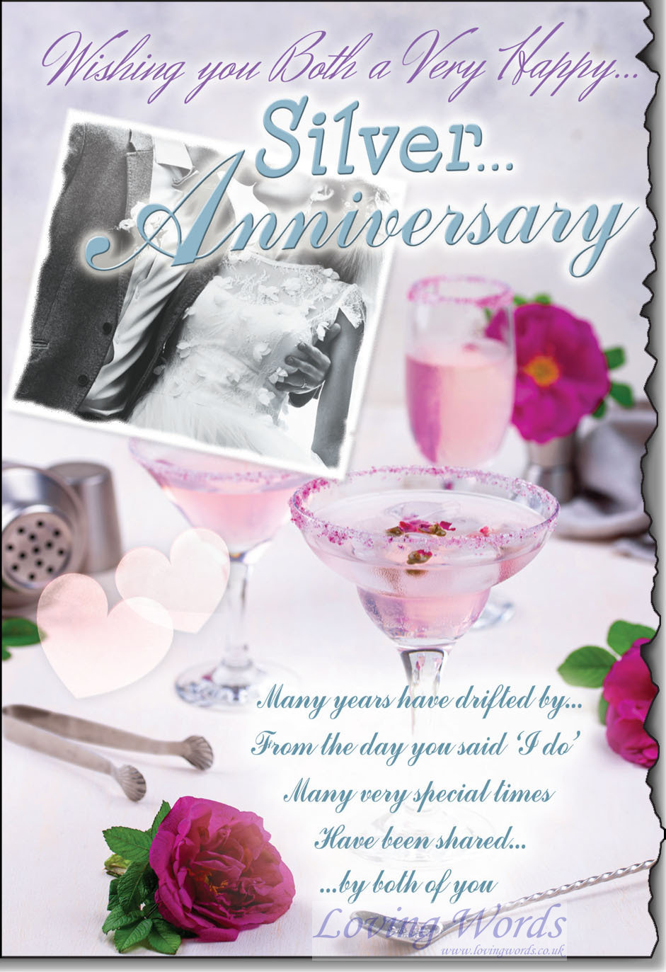 Silver Anniversary Both | Greeting Cards by Loving Words