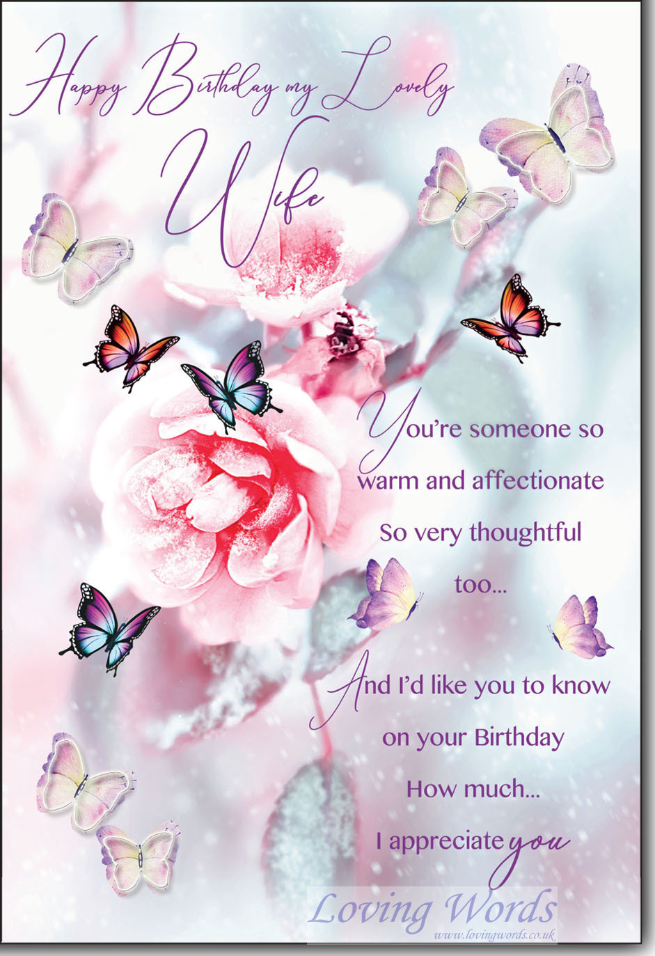 Lovely Wife Birthday | Greeting Cards by Loving Words